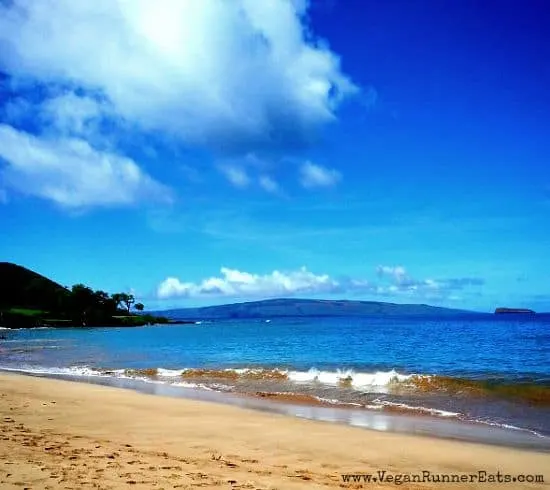 Big beach on Maui Hawaii