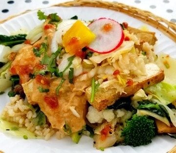 Vegan food options on Orcas Island, WA