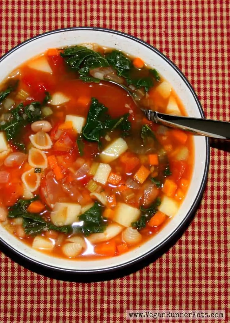 Healthy Vegan Minestrone Soup Recipe