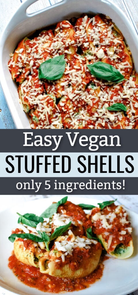 Easy vegan stuffed shells