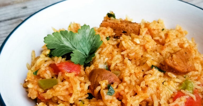 Vegan Jambalaya in the Instant Pot (White or Brown Rice)