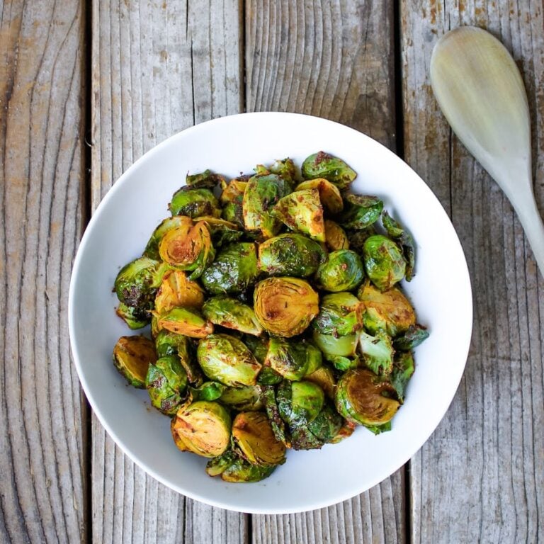 Smoky Vegan Brussels Sprouts (for Thanksgiving and Beyond)