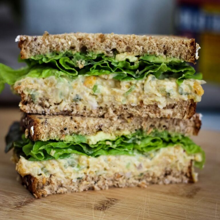 Easy 5-Ingredient Vegan Chickpea Salad Sandwich