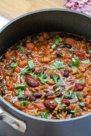 Ultimate Vegan Chili with Simple Pantry Ingredients