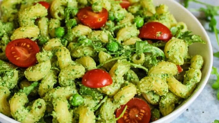 Easy Vegan Pesto Pasta Salad-image