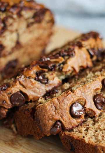 Chocolate chip banana bread vegan