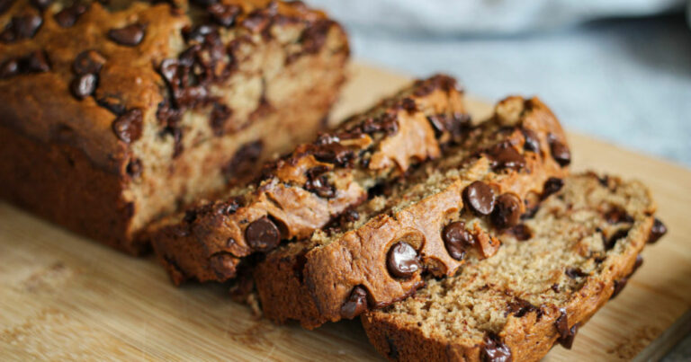 Chocolate chip banana bread vegan
