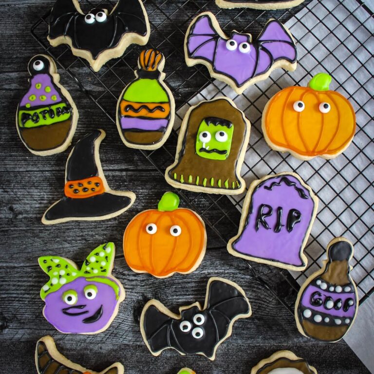 Vegan Halloween Cut Out Cookies (Dairy Free + Egg Free)
