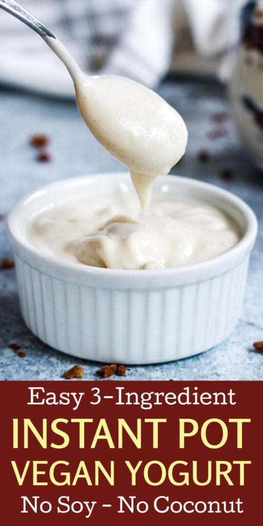 3 ingredient vegan yogurt Instant Pot
