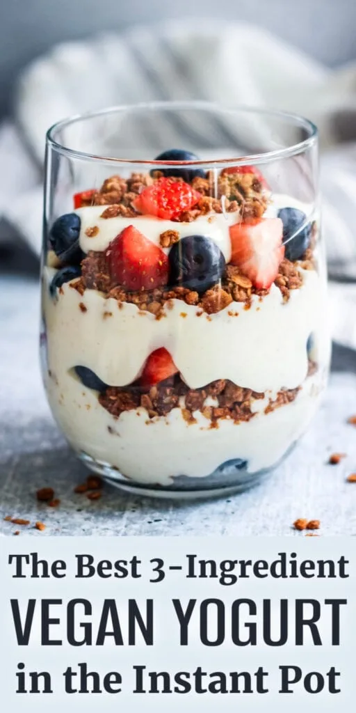 The best 3 ingredient vegan yogurt Instant Pot