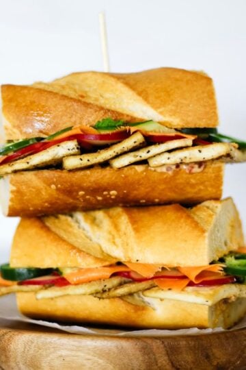 Our Family's Favorite Vegan Tofu Banh Mi Sandwich