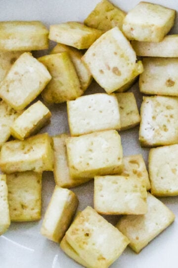 Crispy baked tofu oil free recipe