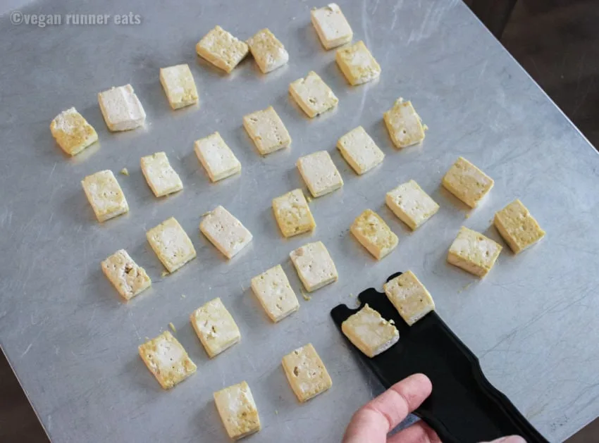 Baking tofu in the oven oil free