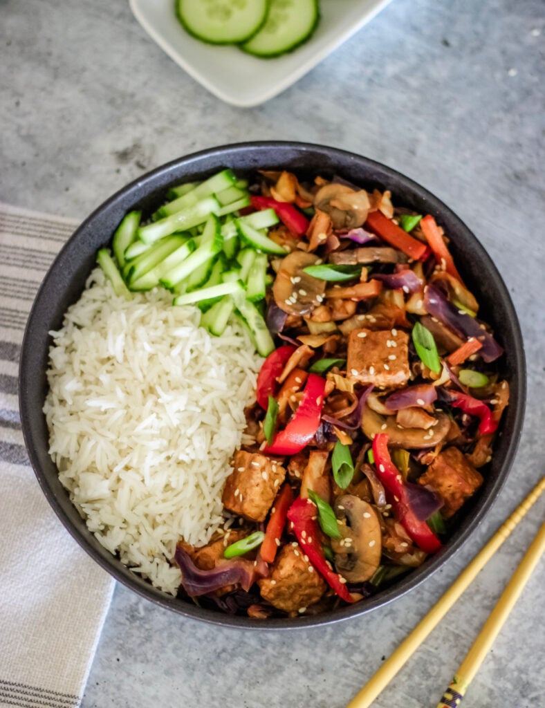 Vegan tempeh stir fry recipe