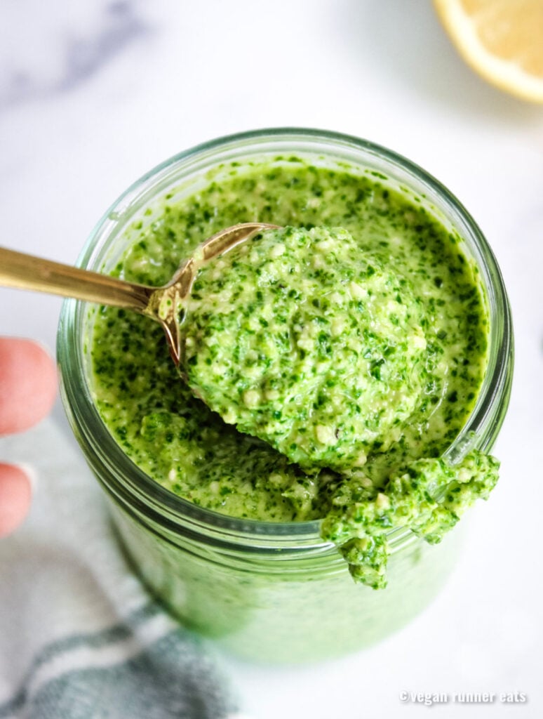 Easy Kale Pesto with Cashews